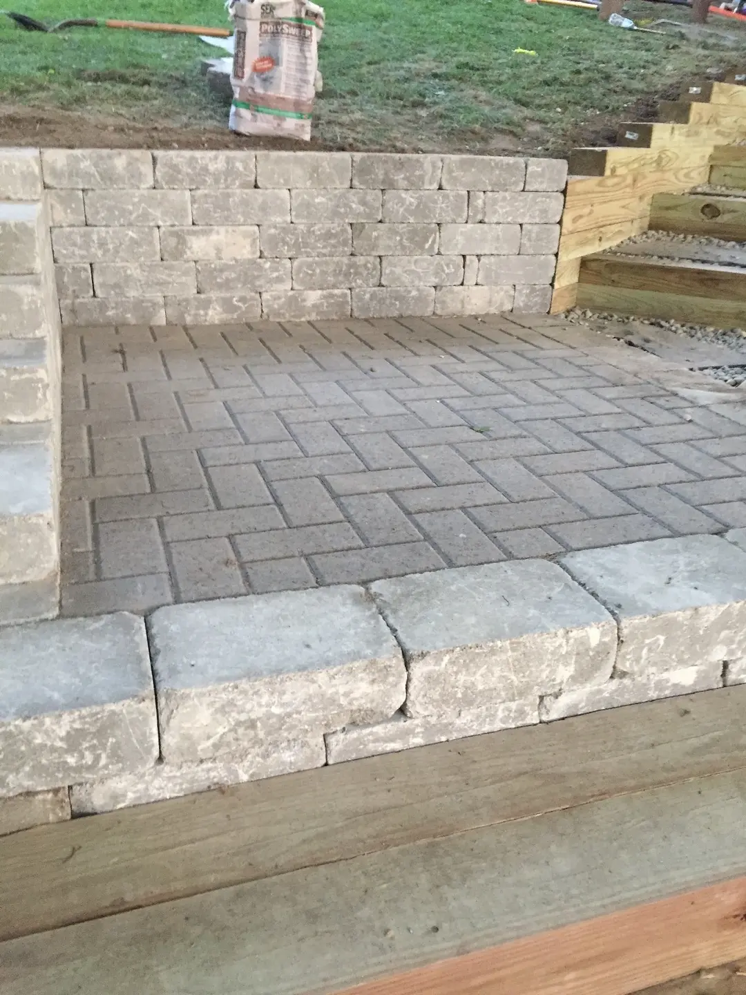 Waterfront patio project by T&J Waterfront Services