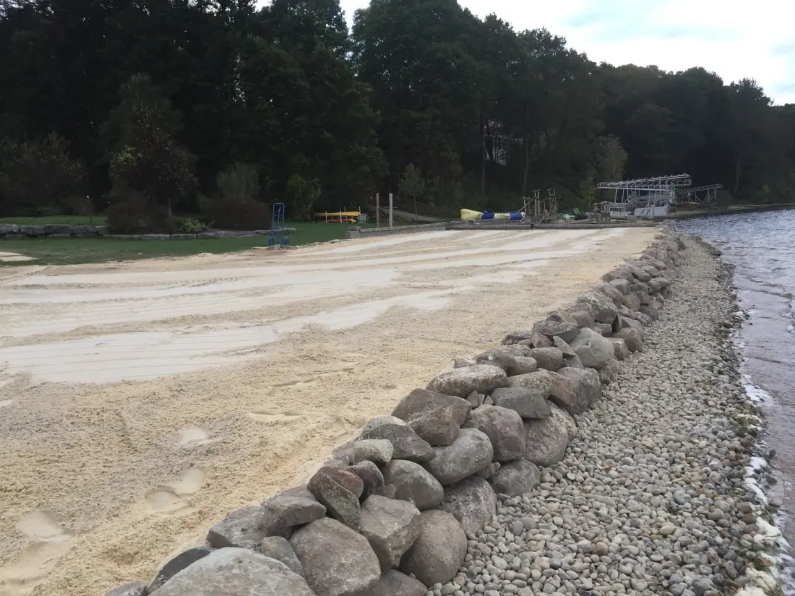 Beach restoration project by T&J Waterfront Services