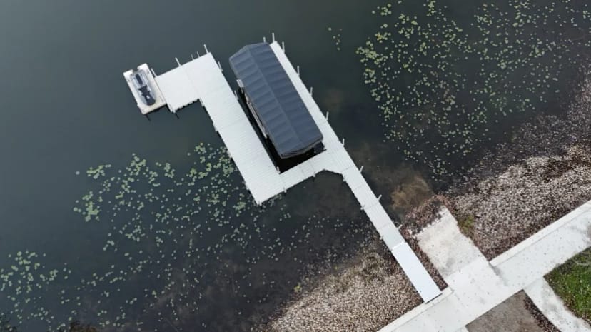 Connect A Dock floating dock system installation